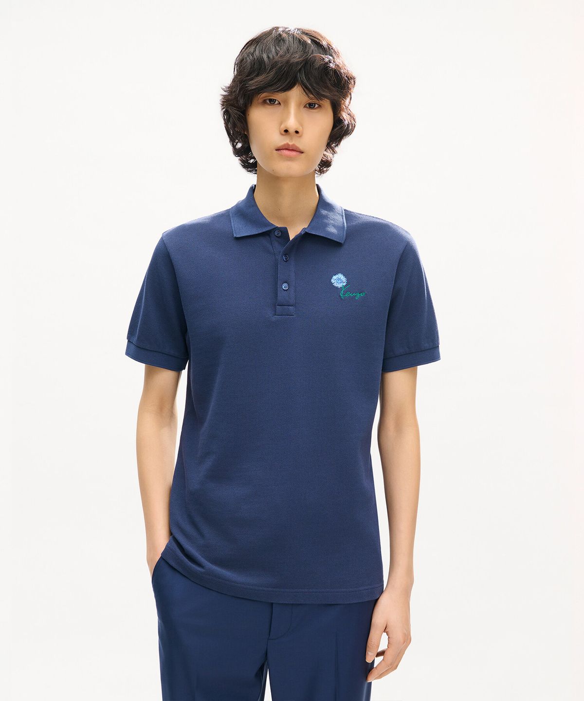 겐조(KENZO) 남성 갓츠 겐조 튤립 슬림 폴로탑_K263AM2U02DBX