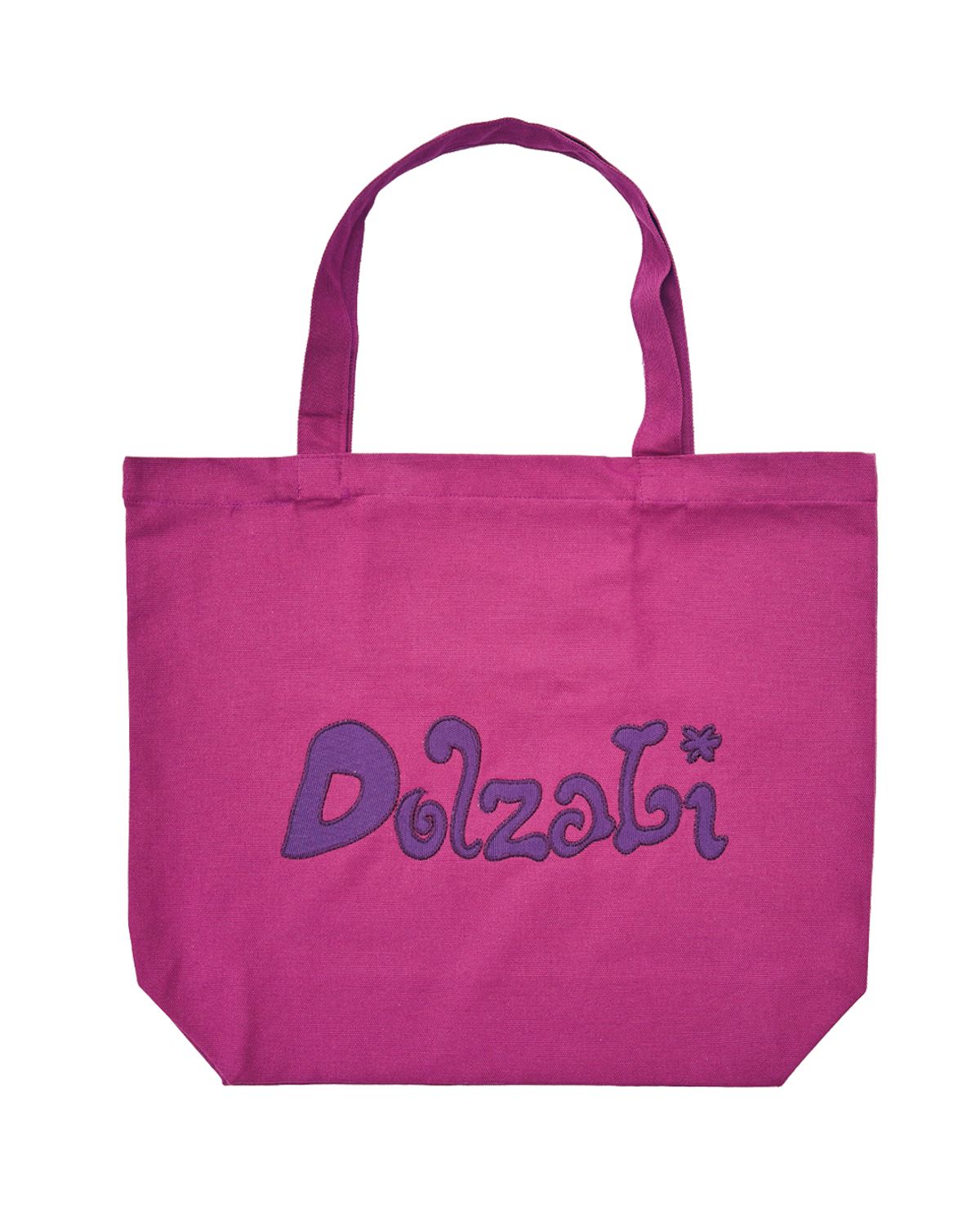 돌자비(DOLZABI) 젤라또 아플리케 캔버스 에코백 (베리 풀럼 퍼플)