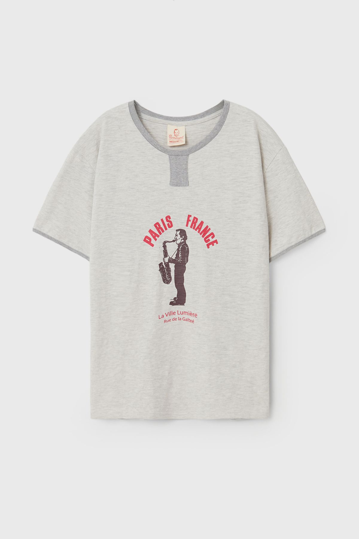 벌스데이수트(BIRTHDAYSUIT) CITY SOUVENIR TEE PARIS (GREY)
