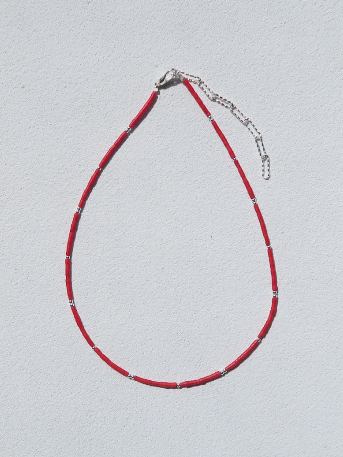 마호가니(MAHOGANI) RED BAMBOO NECKLACE