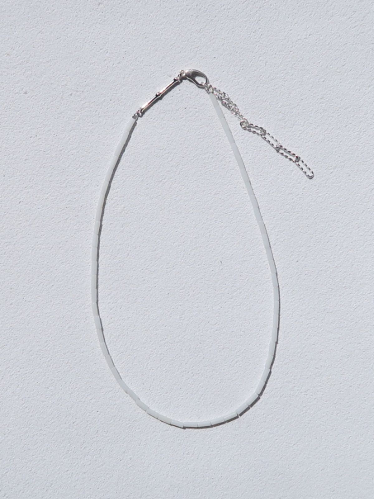 마호가니(MAHOGANI) WHITE BAMBOO NECKLACE