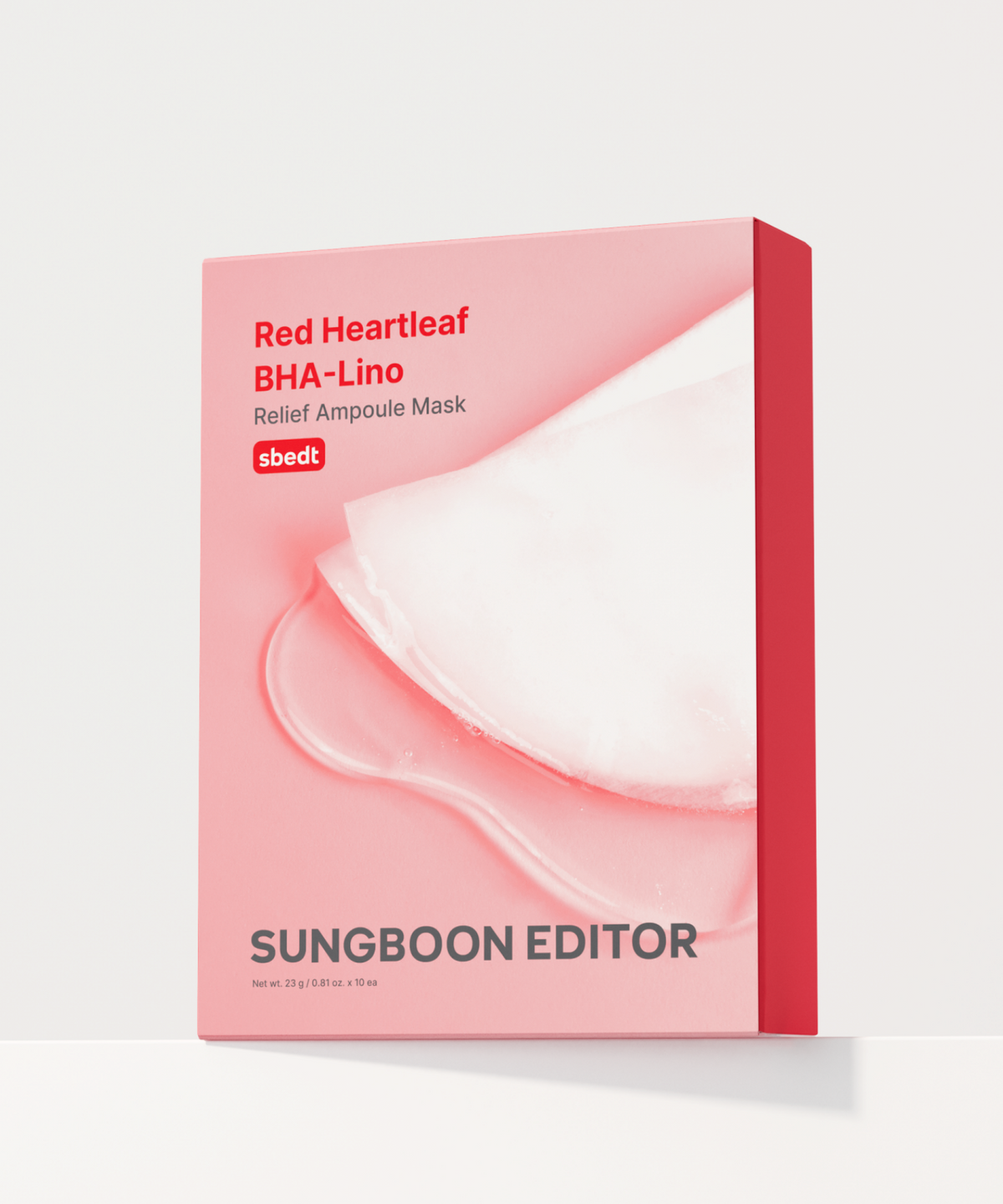 성분에디터(SUNGBOONEDITOR) [10매] 레드어성초 트러블 진정 앰플 마스크