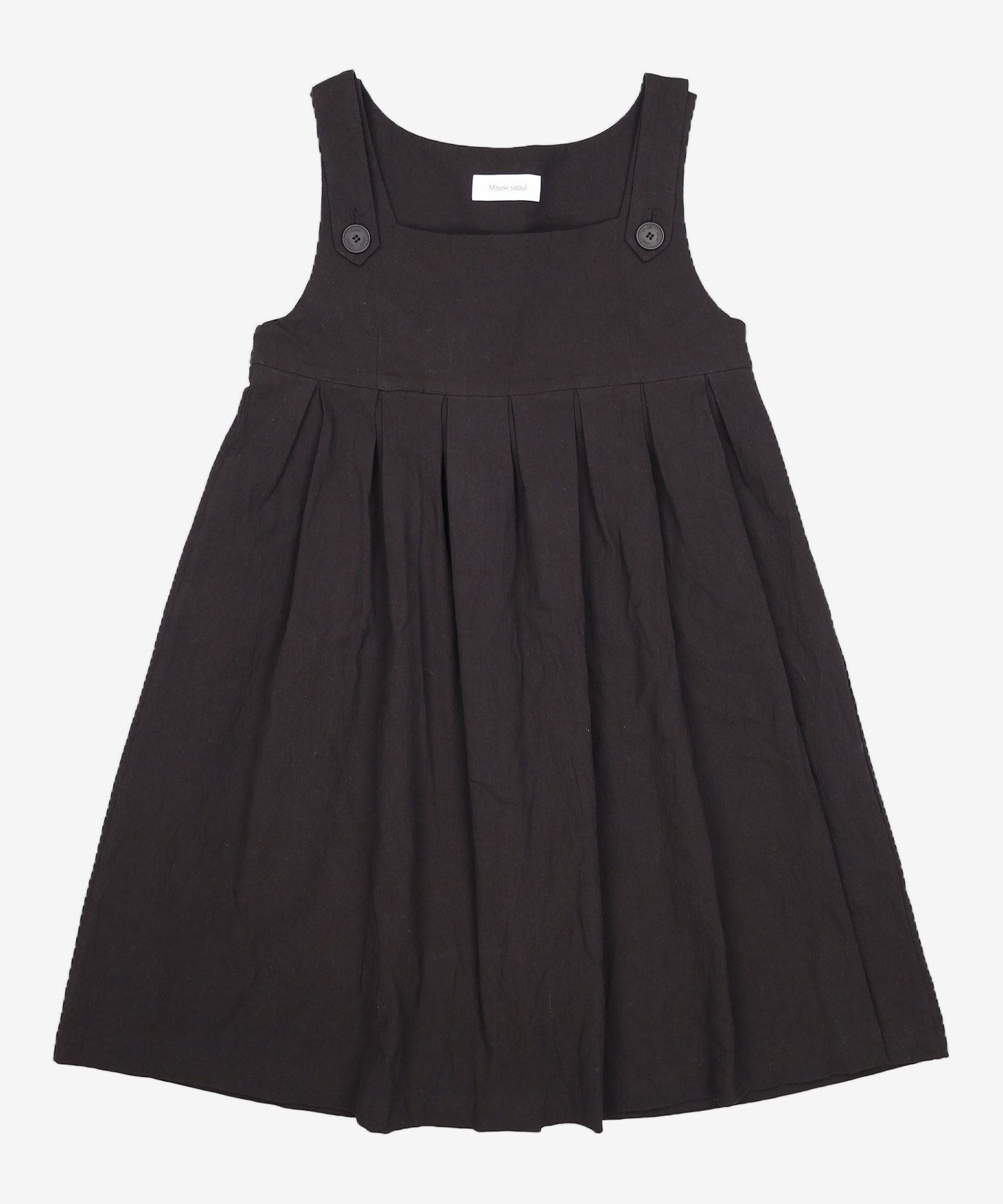 USED] 미세키서울(MISEKI SEOUL) Pleats button doll dress BLACK OS