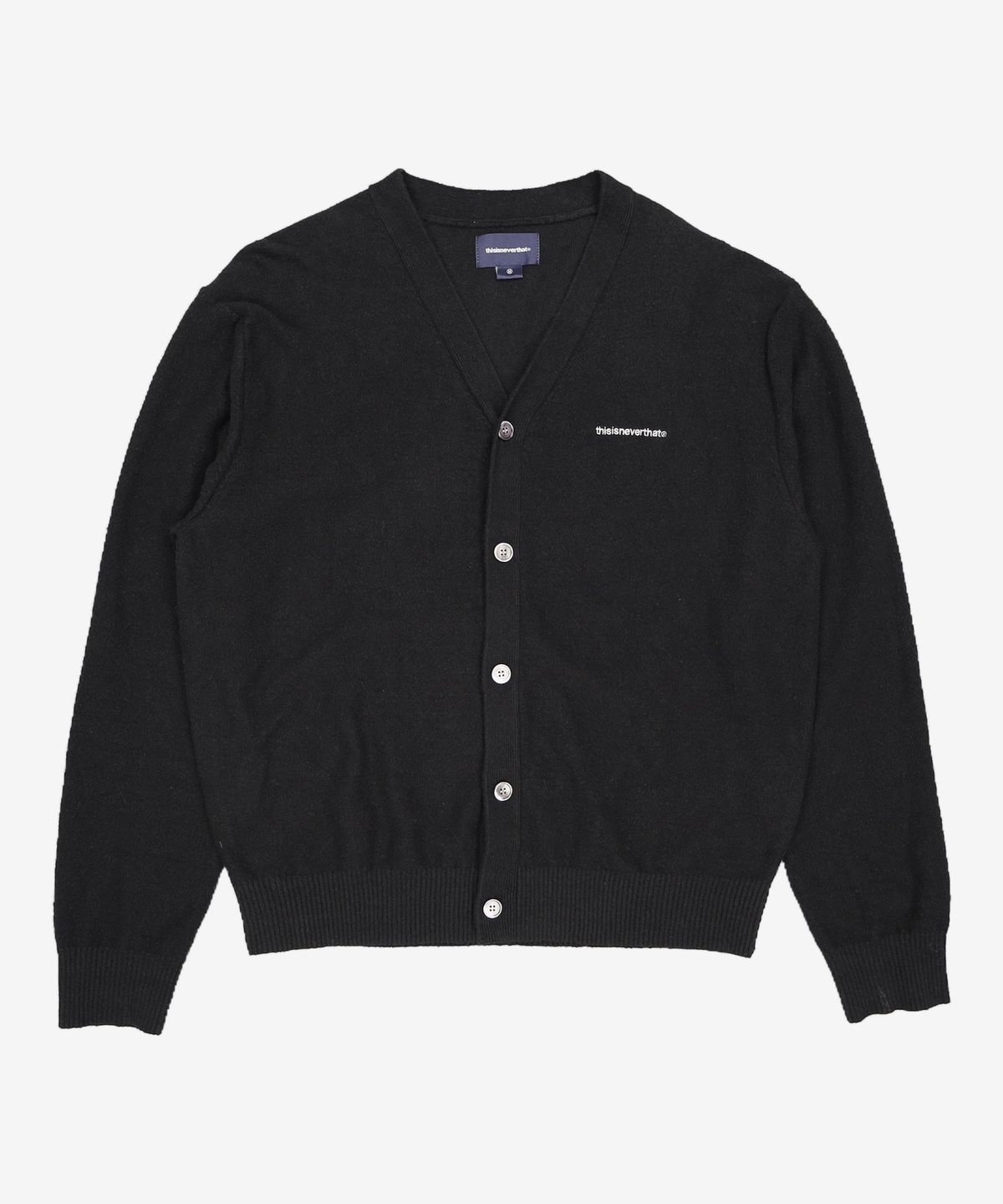 디스이즈네버댓(THISISNEVERTHAT) T-Logo Boucle Cardigan Black M