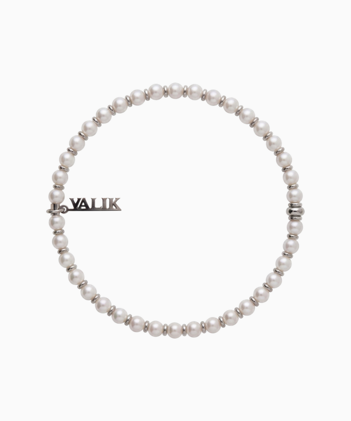발릭(VALIK) [925실버] No.97 스와로브스키 진주 비즈팔찌 4mm