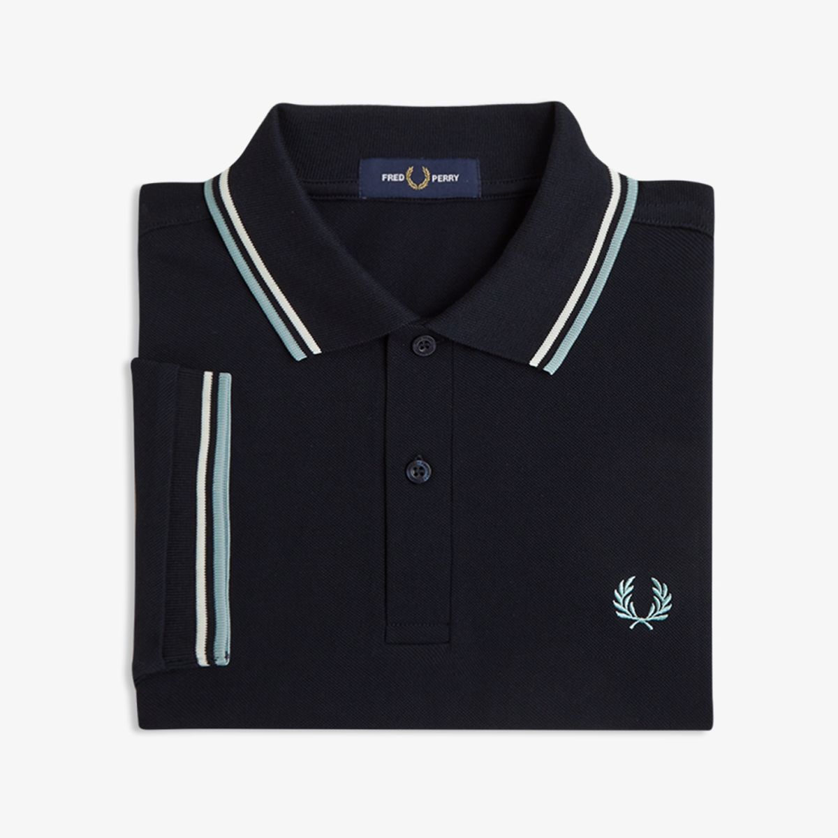프레드페리(FRED PERRY) [M3600] 트윈 팁 프레드페리 셔츠 - 네이비/에크루/실버블루 AFPM2G33600-74C