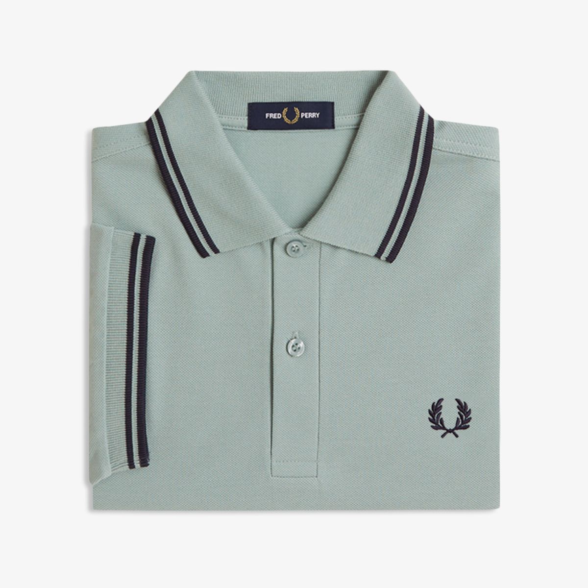프레드페리(FRED PERRY) [M3600] 트윈 팁 프레드페리 셔츠 - 실버블루/다크에어포스 AFPM2G33600-71C