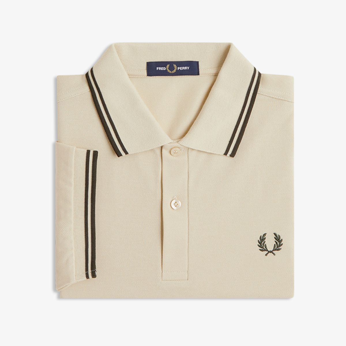 프레드페리(FRED PERRY) [M3600] 트윈 팁 프레드페리 셔츠 - 오트밀/나이트그린 AFPM2G33600-X64