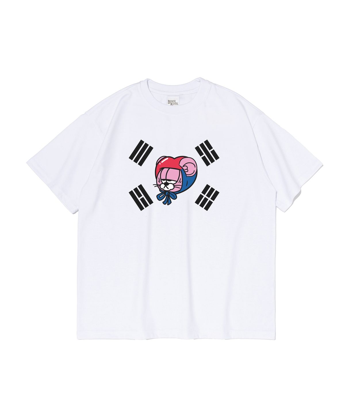 베르니(BERNI) 태극 반팔티 (화이트)