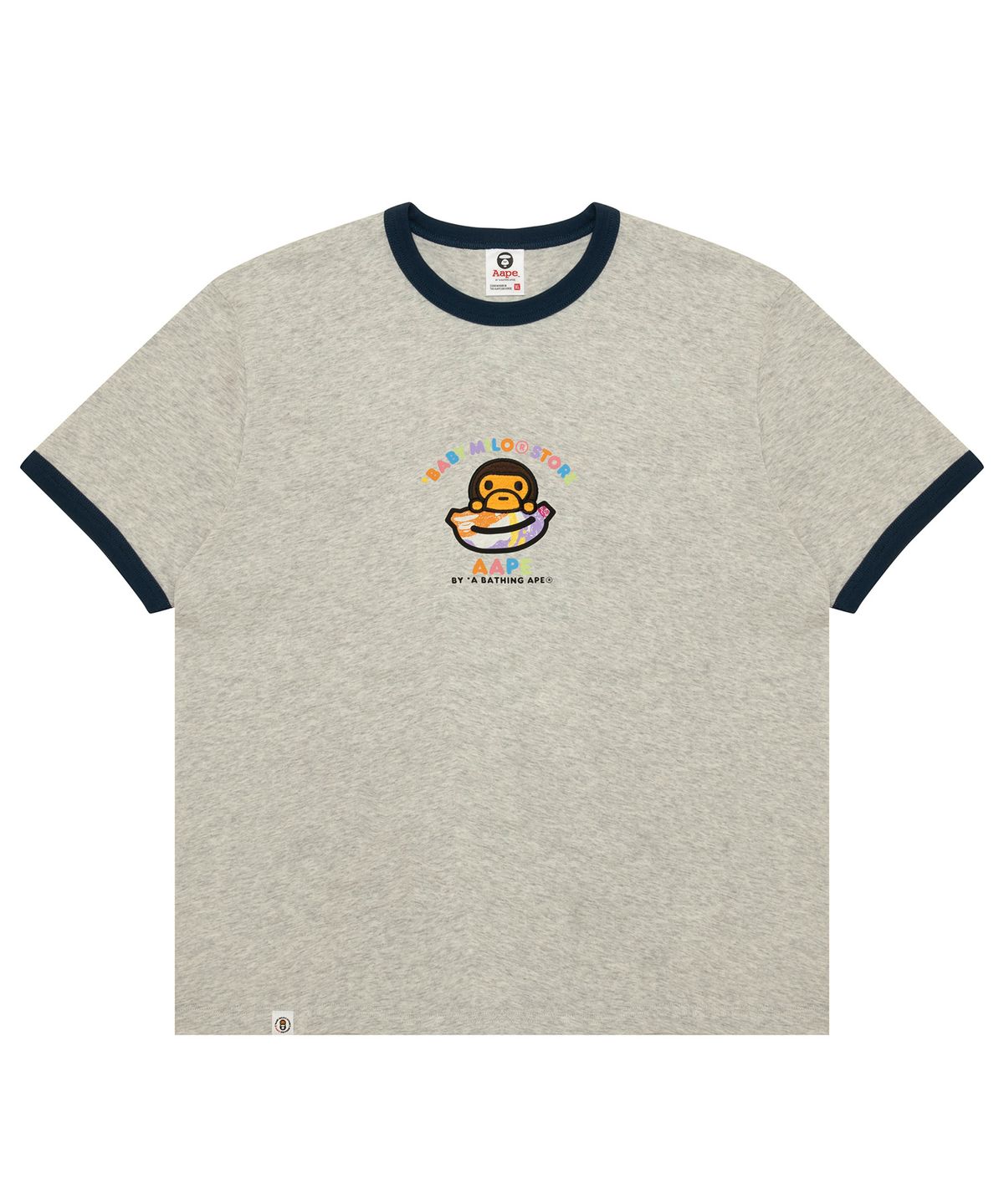 에이프(AAPE) AAPE X BABY MILO STORE Short Sleeve tee / AAPTEM9860XAQWH2
