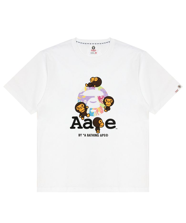 AAPE X BABY MILO STORE Short Sleeve tee / AAPTEM9861XXQWHX