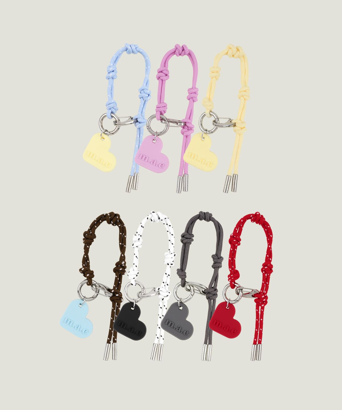 무쿠앤에보니(MUCU AND EBONY) m.a.e Heart Rope Keyring _ 7color