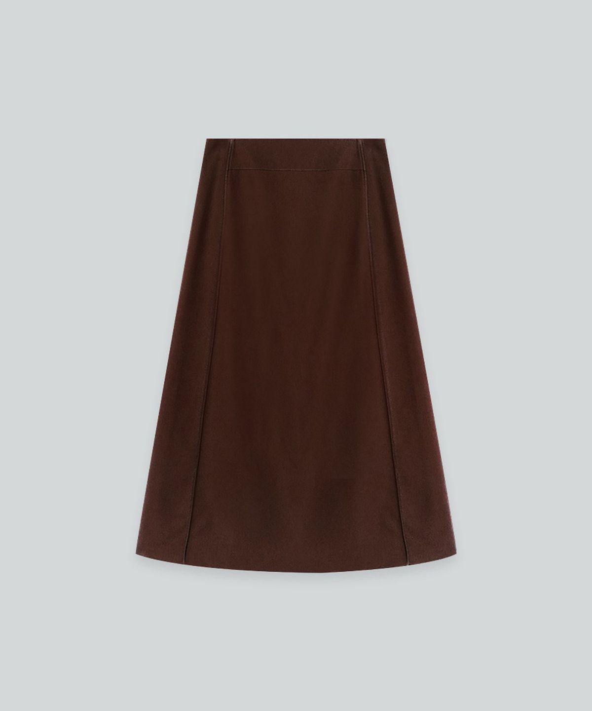 더밀루이(THEMILUI) Rail skirt (Burgundy)
