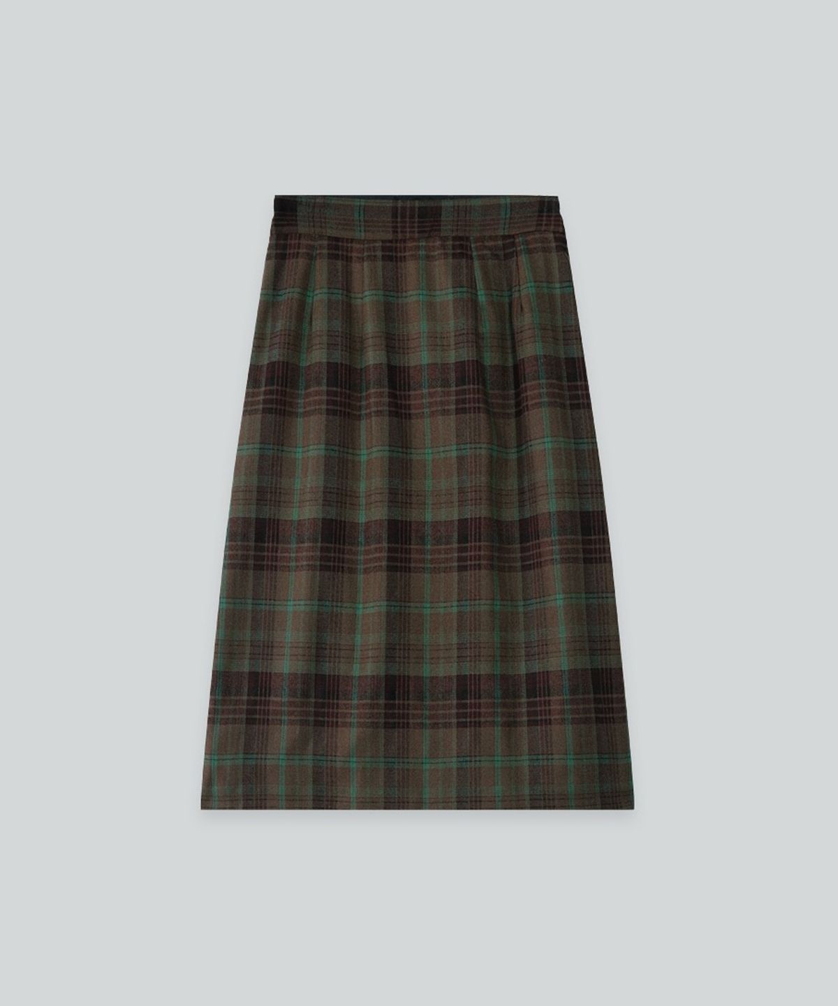 더밀루이(THEMILUI) Pin-up checkered Skirt (Green)
