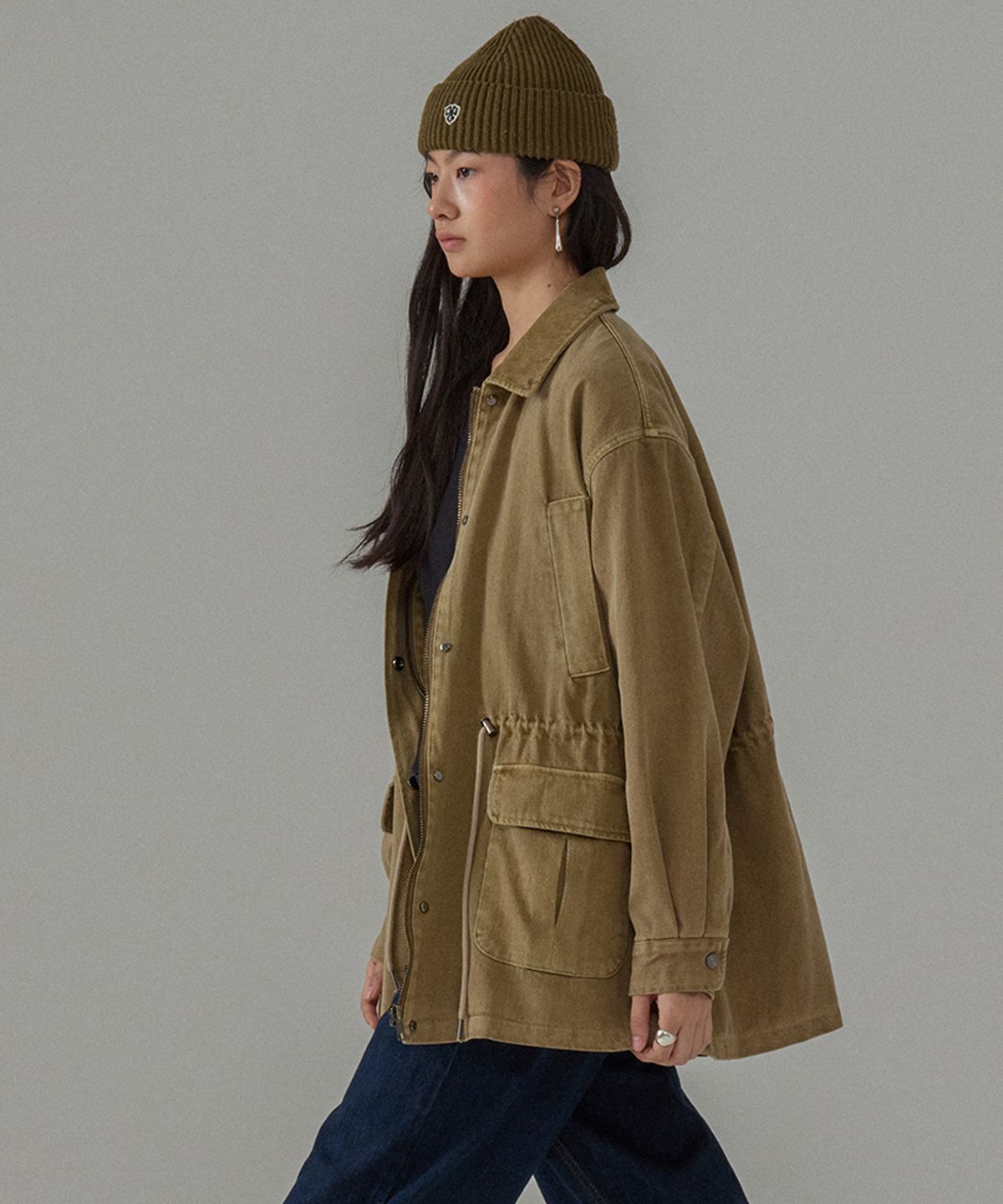 더밀루이(THEMILUI) Hara work jacket (Beige)