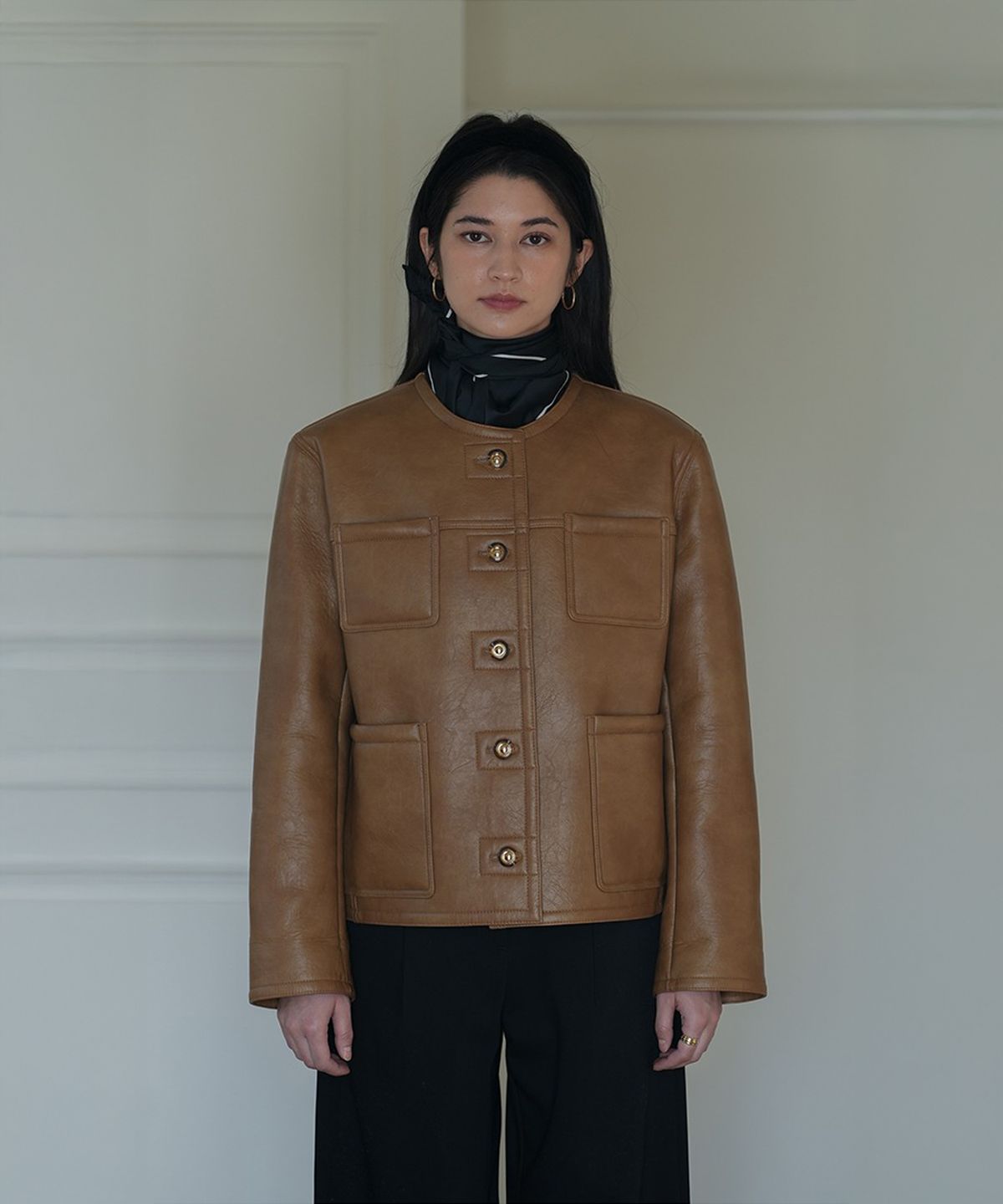 더밀루이(THEMILUI) Keil Fake Leather Mustang (Brown)
