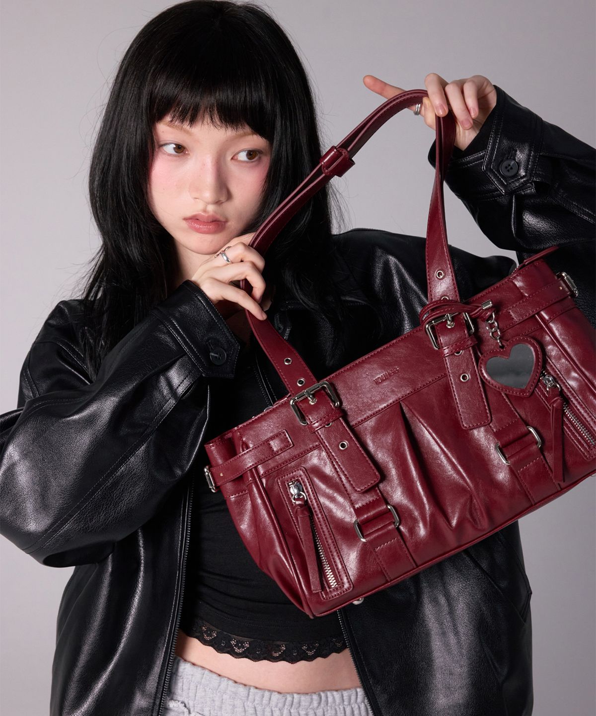 유희(YOUHEE) MALIBU BAG MINI_WINE