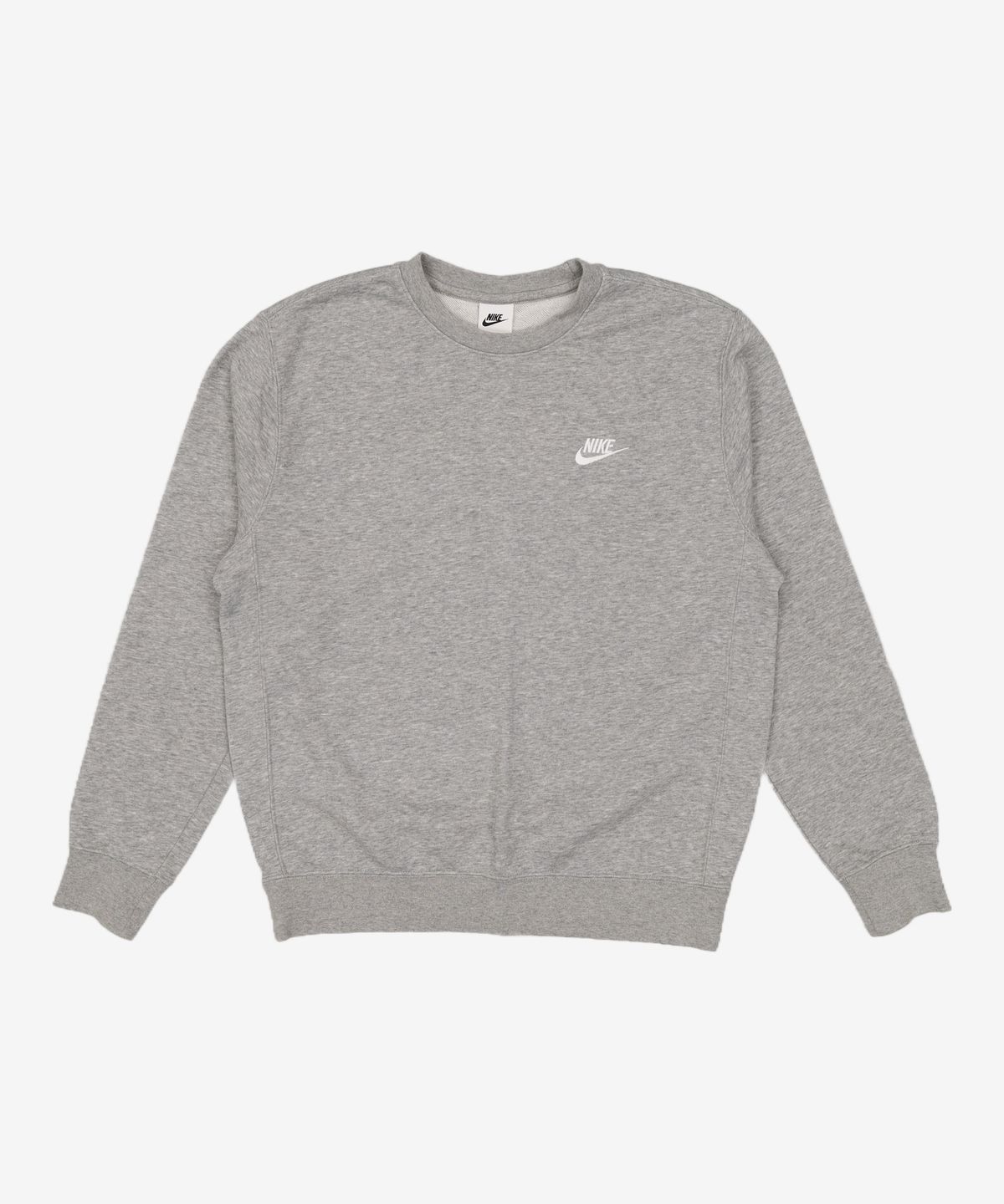 나이키(NIKE) 스포츠웨어 클럽 프렌치 테리 크루 M - 다크 그레이 헤더:화이트 / BV2667-063 M