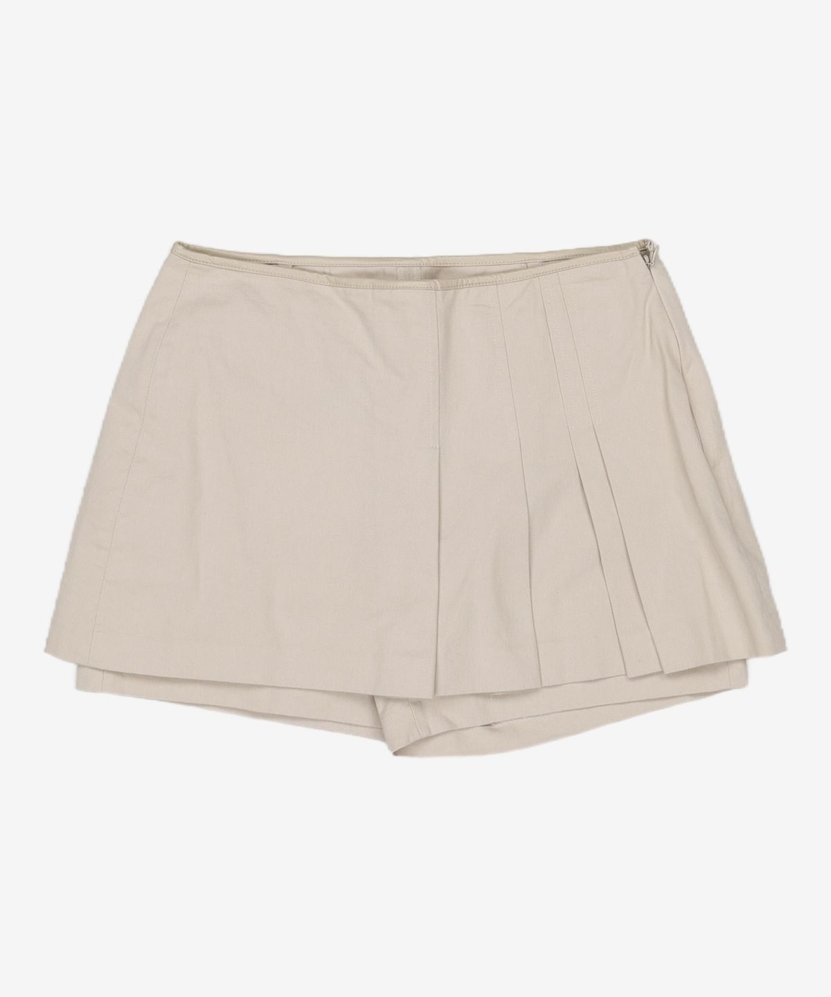 시티브리즈(CITYBREEZE) 플리츠 팬츠 스커트_BEIGE M