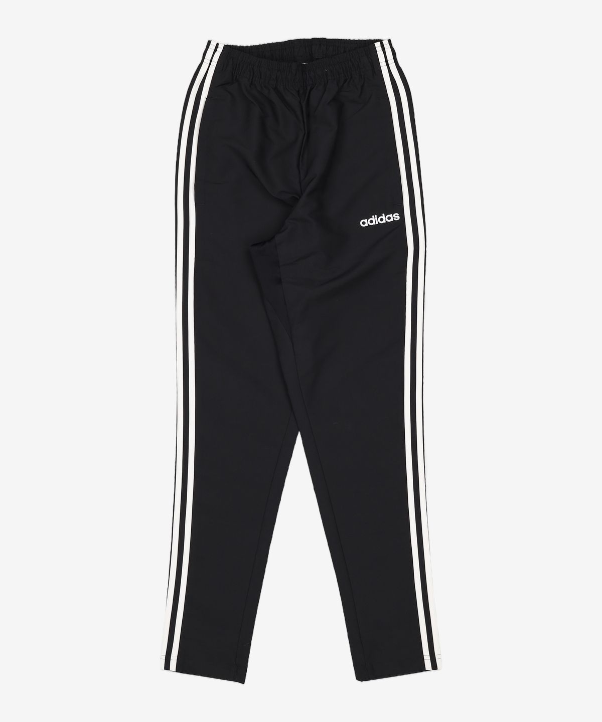 아디다스(ADIDAS) 에센셜 3S 우븐팬츠 - 블랙:화이트 / FI7164 XS