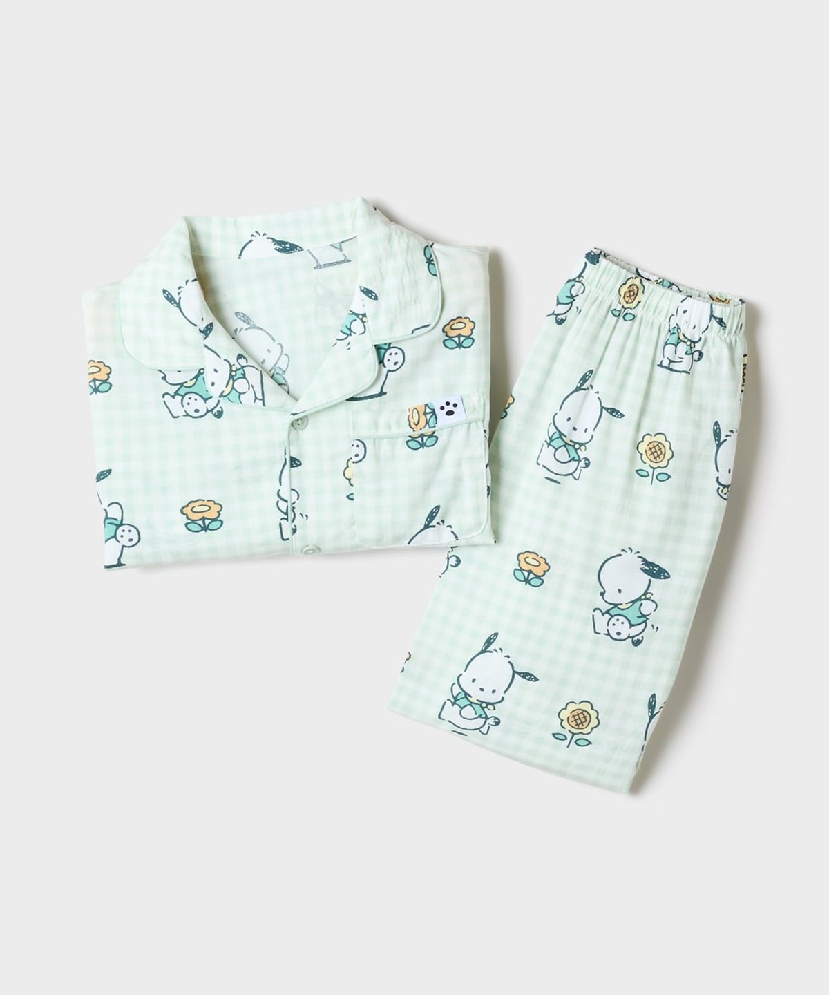 스파오 키즈(SPAO KIDS) [키즈] (산리오캐릭터즈) 긴팔 파자마(Light Green)_SPPPG49KU1