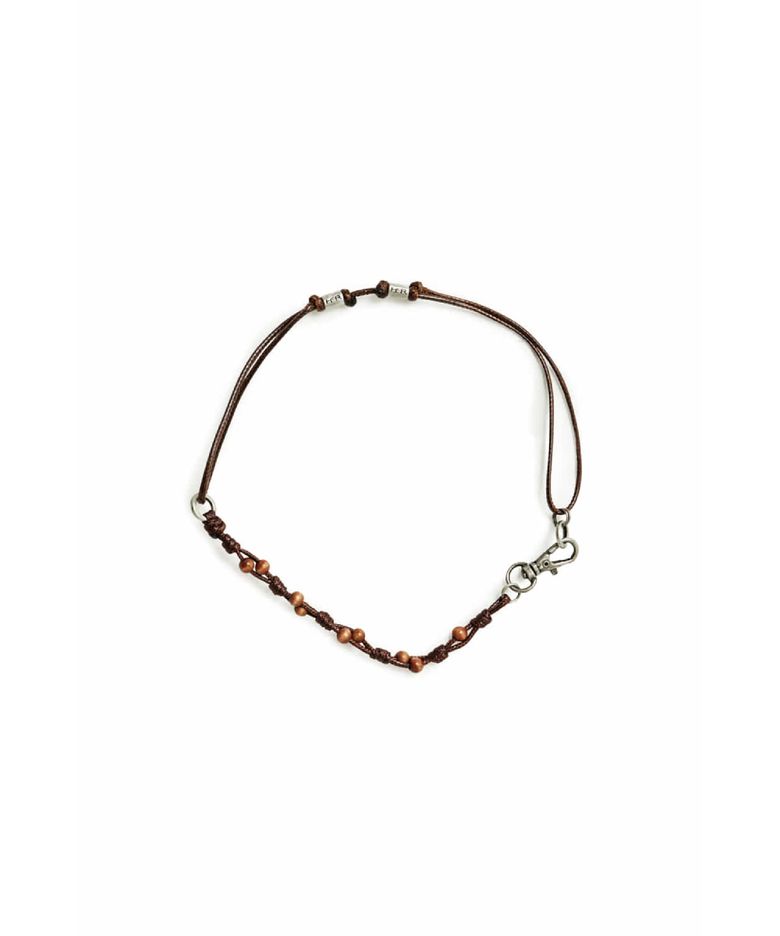Wood ball Necklace Brown