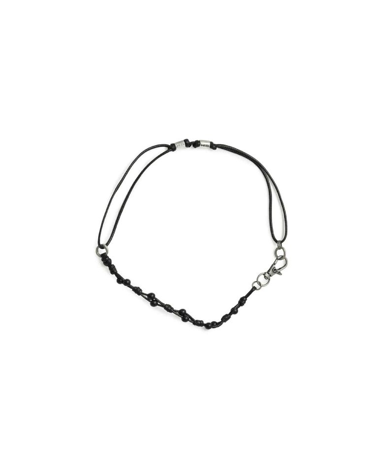 Wood ball Necklace Black