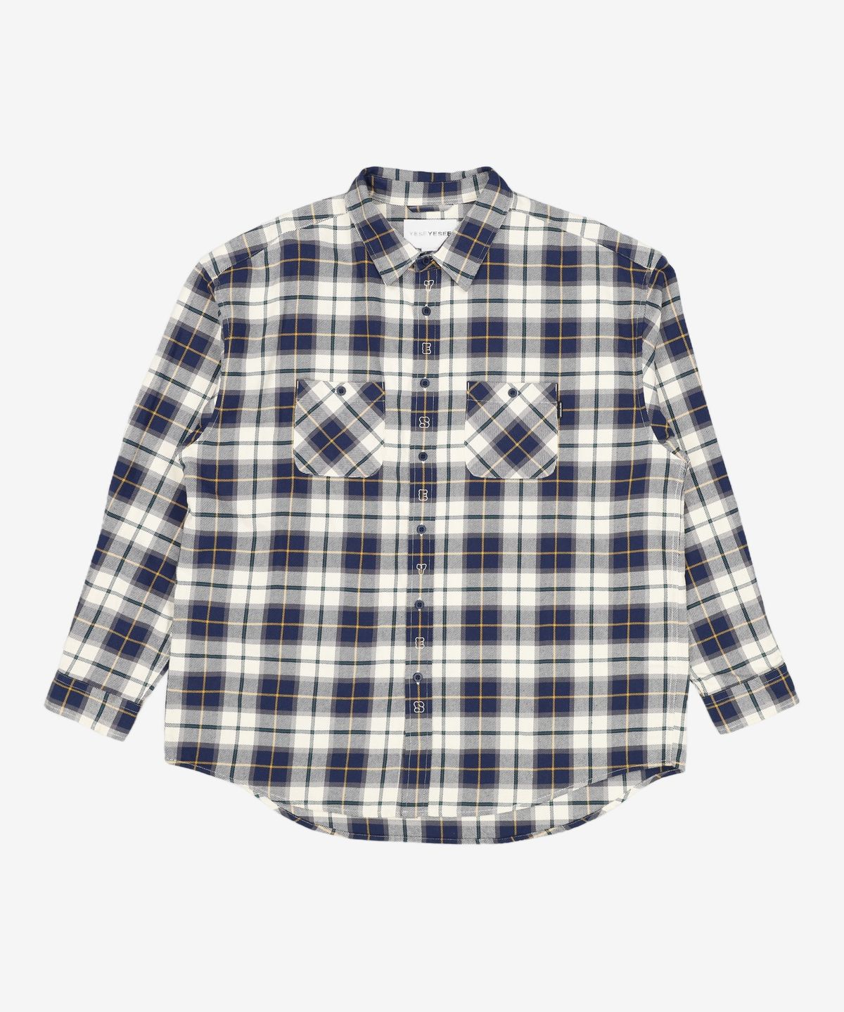 예스아이씨(YESEYESEE) Plop Check Shirt Brown XL