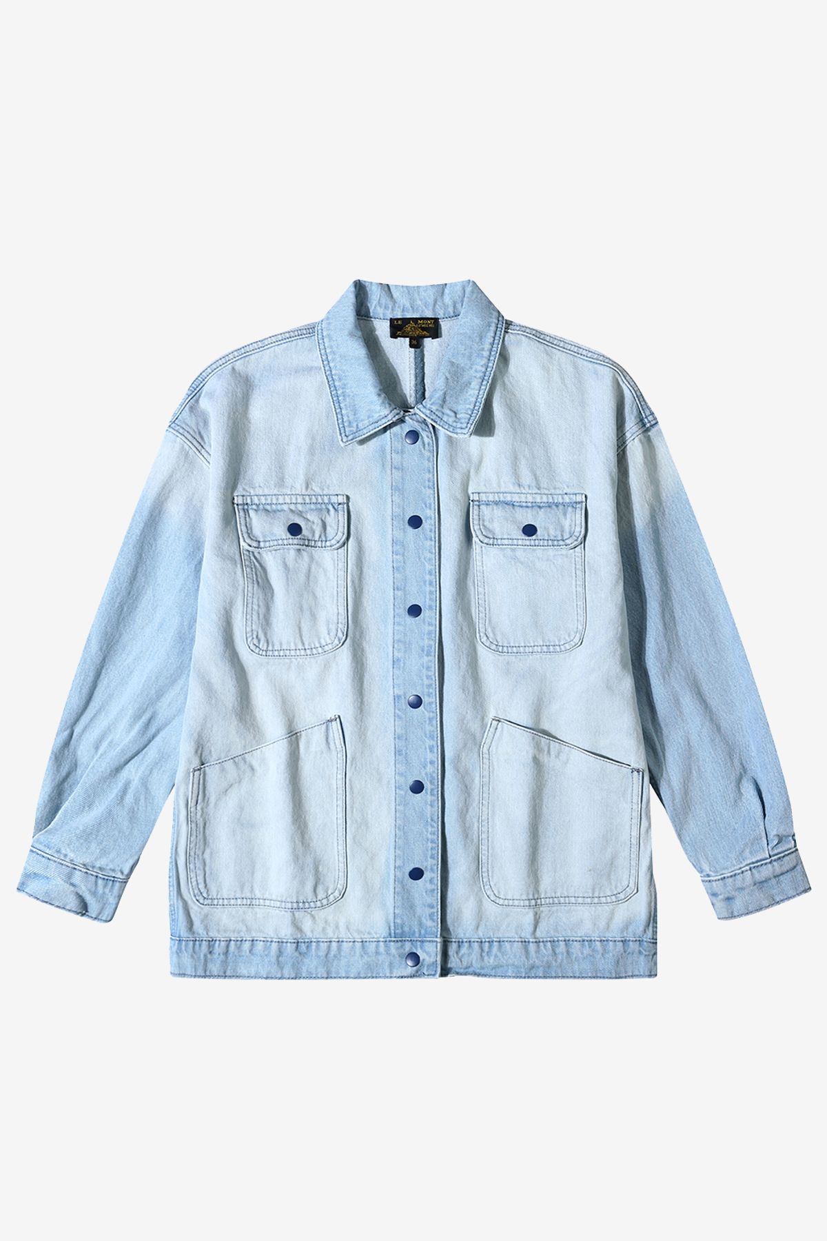르몽생미셸(LE MONT ST MICHEL) VIVI - OVER DYE JACKET_blue