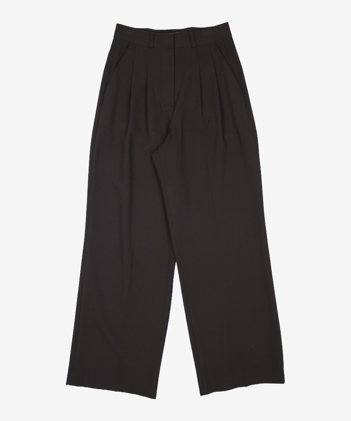 몽돌(MONGDOL) 스판 투턱 와이드 슬랙스 블랙 MDPT019BLACK S