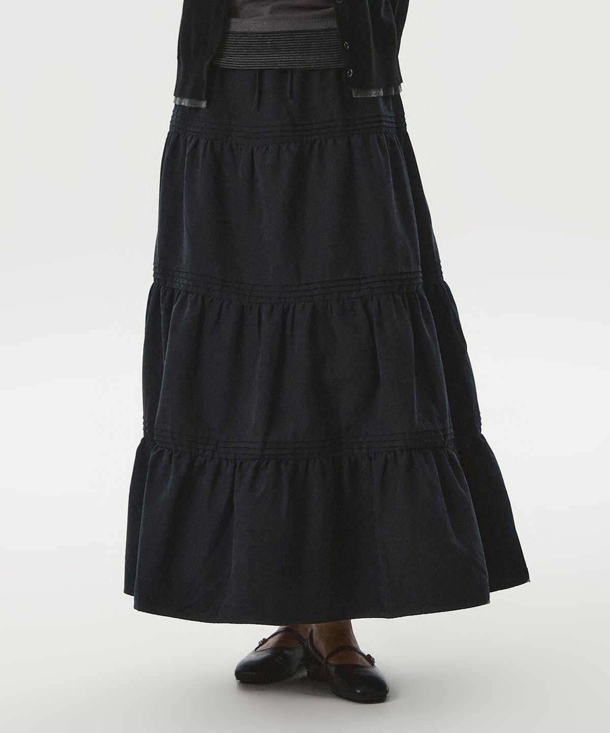 후아유(WHO.A.U) Long Tiered Skirt / WHWHG4941F