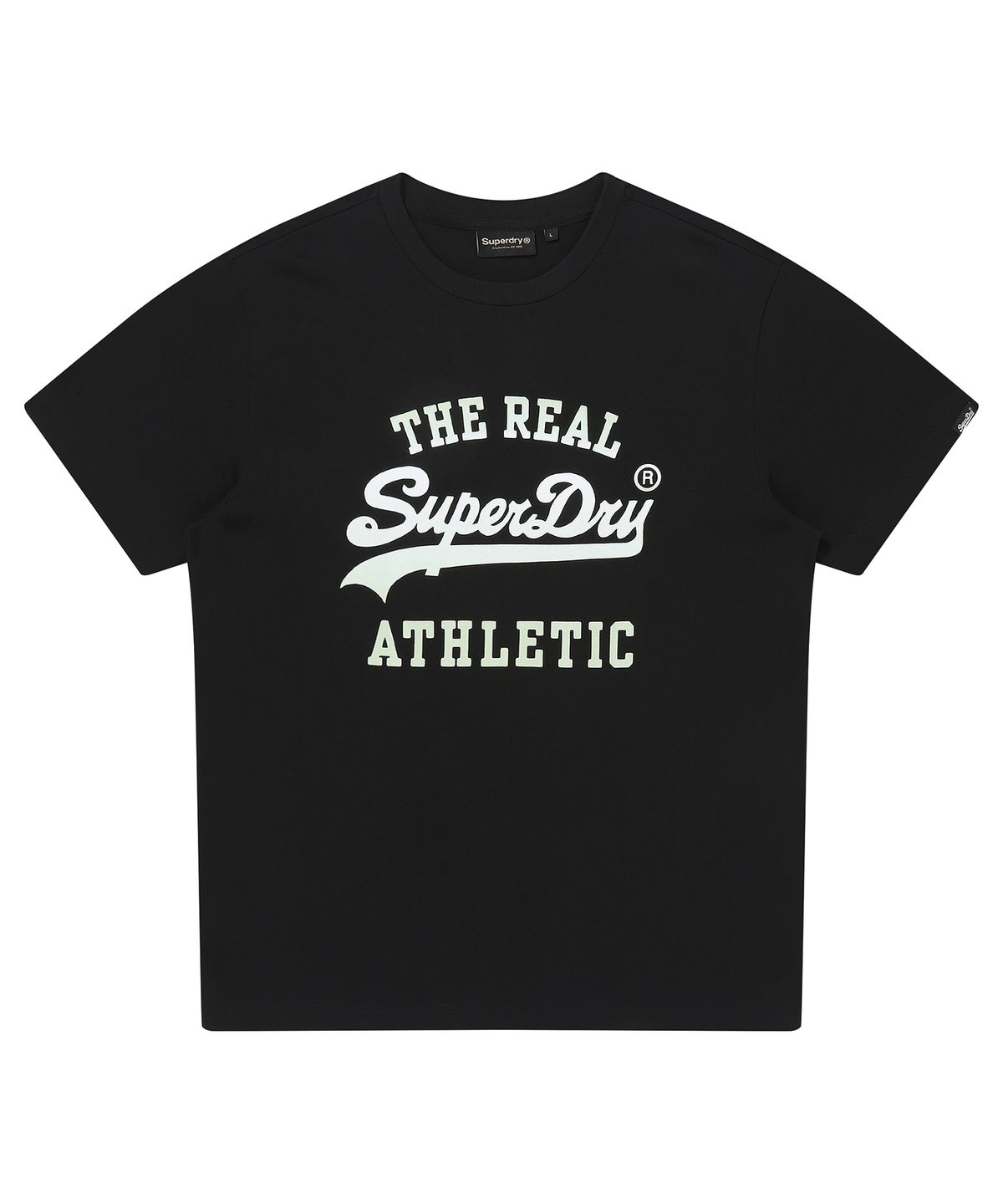 슈퍼드라이(SUPERDRY) 애슬레틱 그래디언트 그래픽 티셔츠 블랙 SDUISDP89BLK