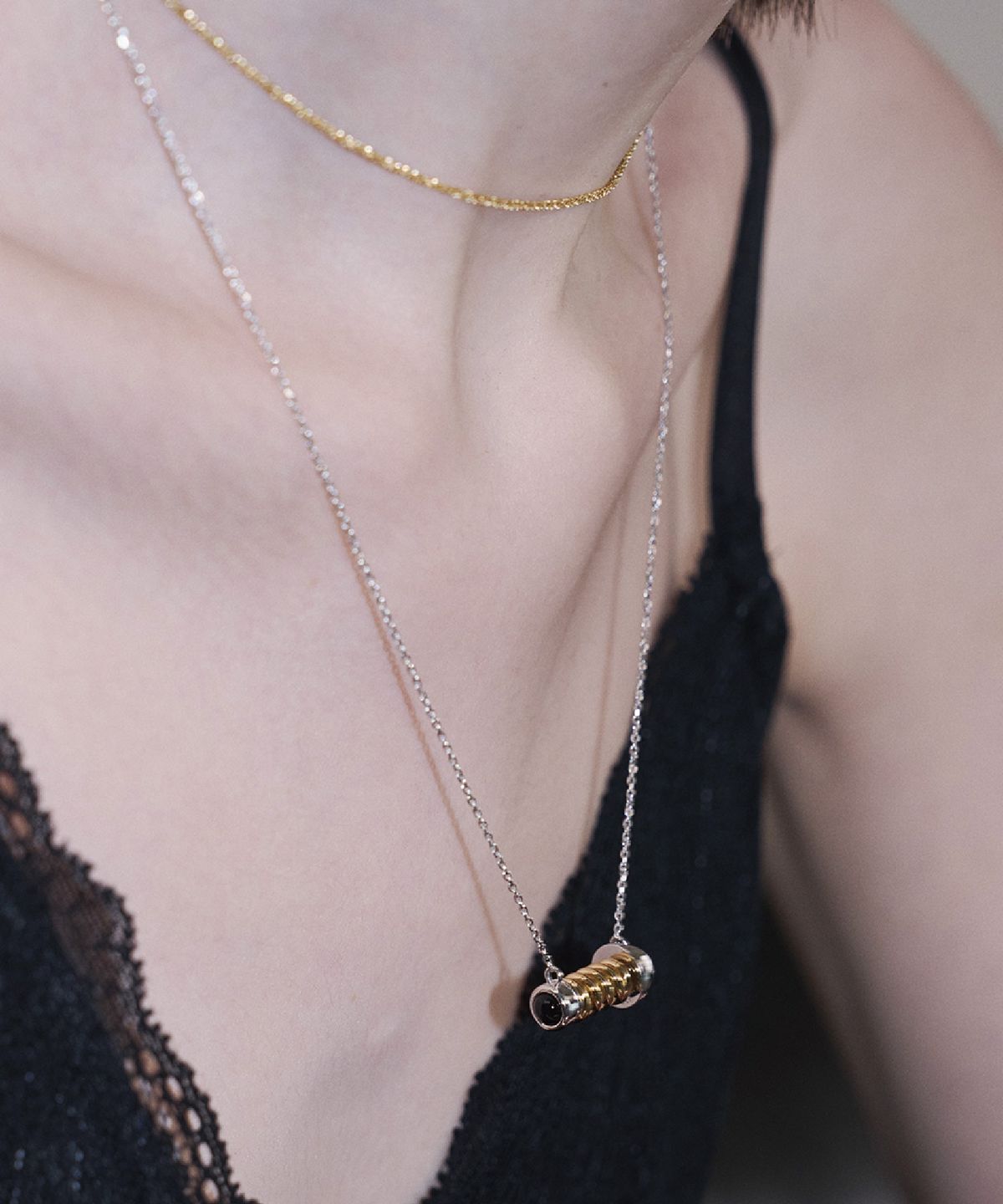 리스(LISSE) [925 SILVER] LOCK-IN ONYX N
