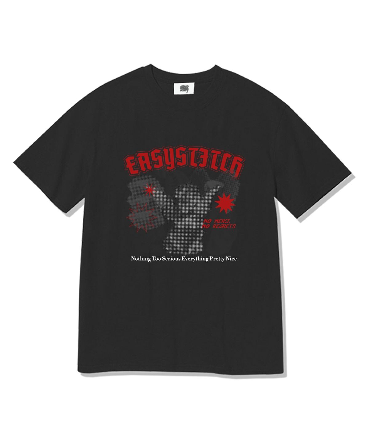 이지스티치(EASY STITCH) 나띵투시리어스  반팔티셔츠 블랙