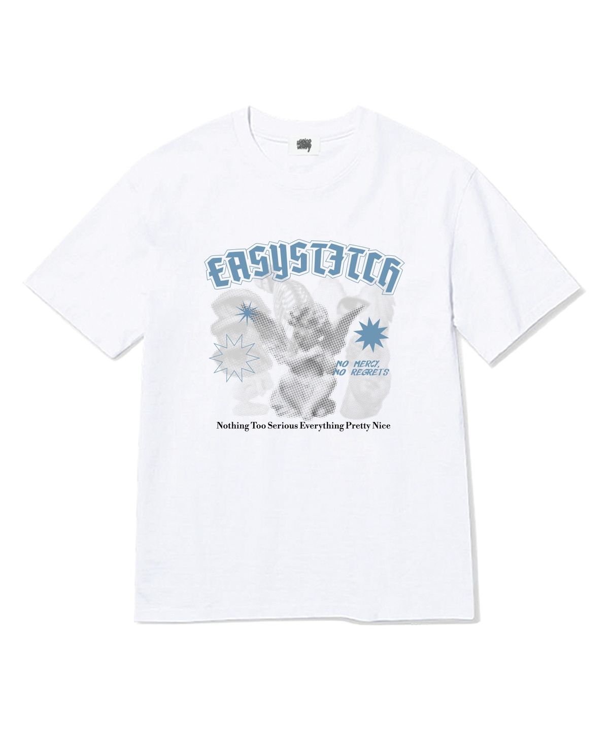 이지스티치(EASY STITCH) 나띵투시리어스  반팔티셔츠 화이트