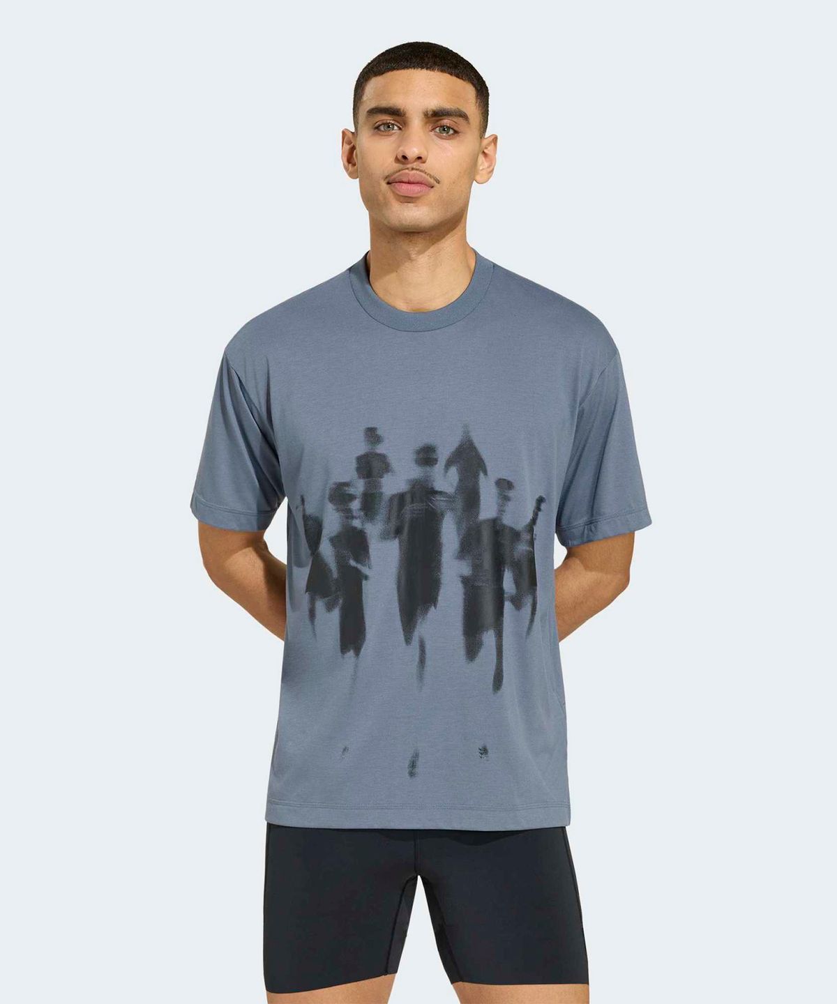 아디다스(ADIDAS) adi365 아스파이어 러닝 그래픽 티셔츠 - 오닉스:블랙 / KY5654