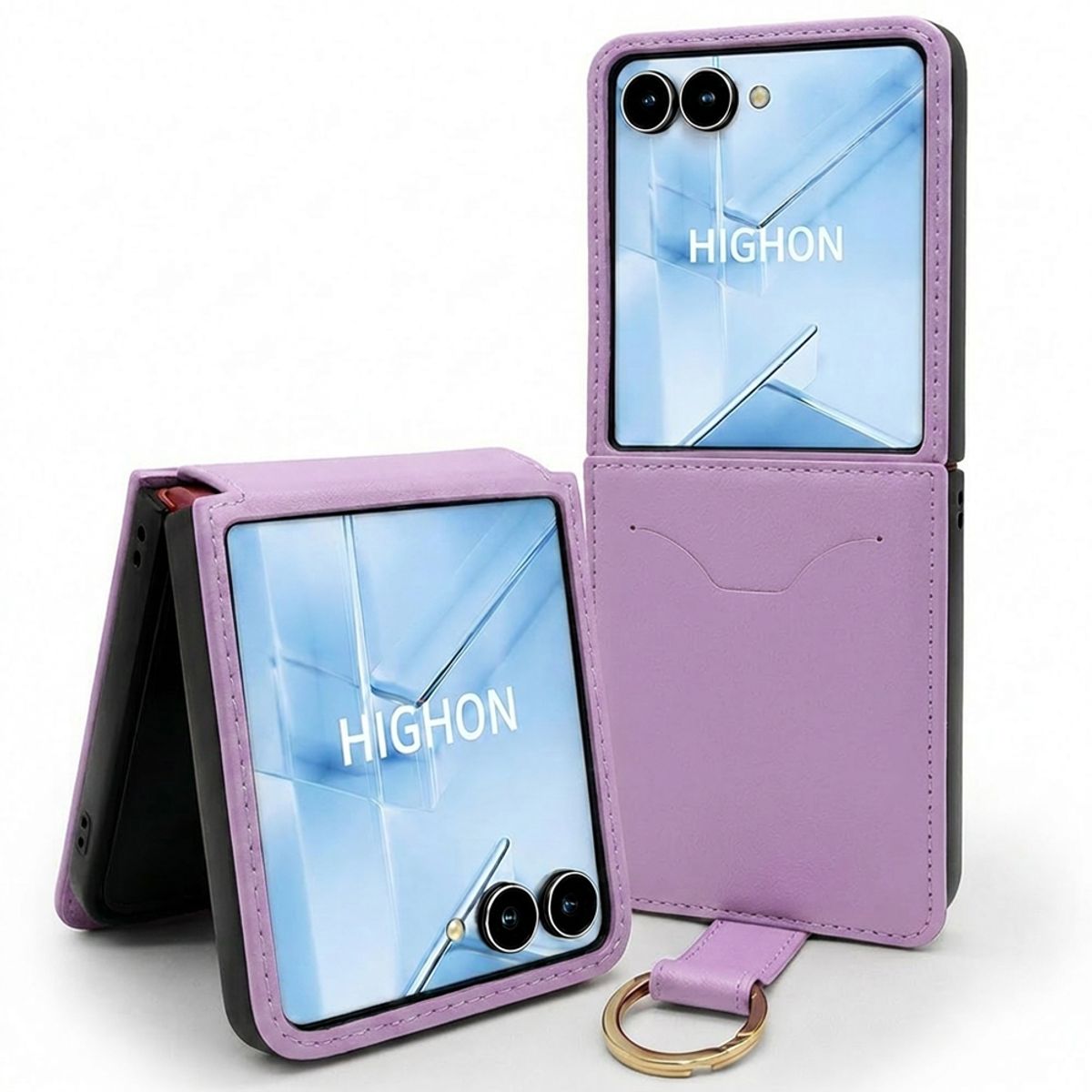 하이온(HIGHON) 갤럭시 Z플립8 케이스 가더 서플B 다이어리 가죽 카드 수납 힌지 보호 F776