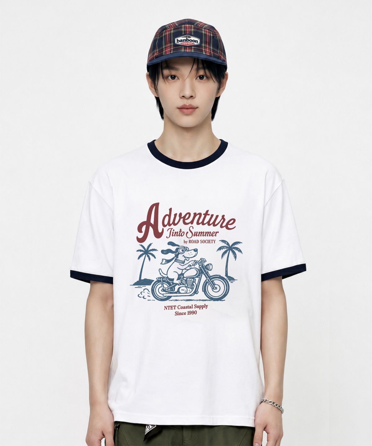 엔티이티(NTET) adventure into summer overfit ringer t-shirt (3color)