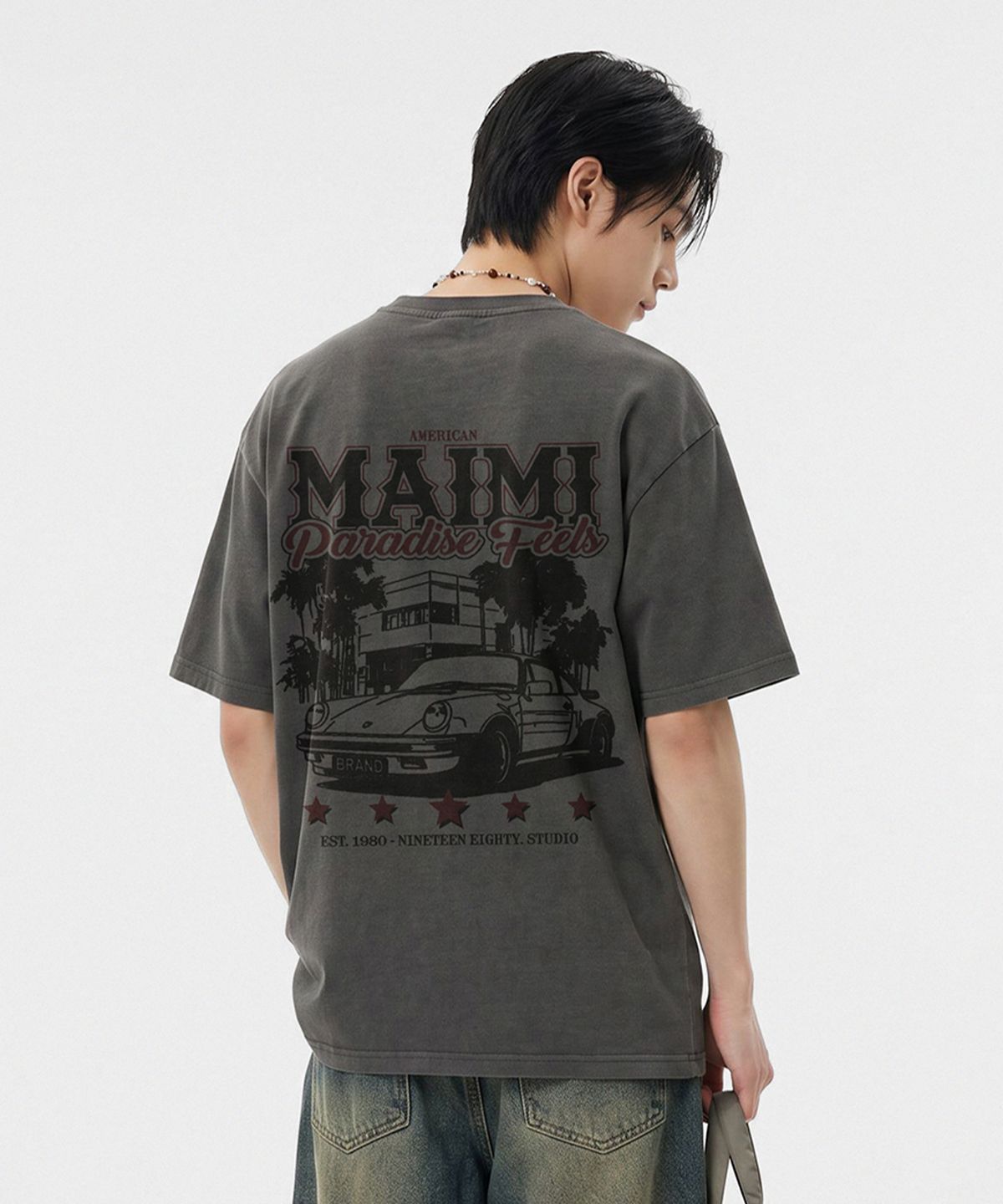 엔티이티(NTET) paradise feels pigment-dyed short-sleeve t-shirt (3color)