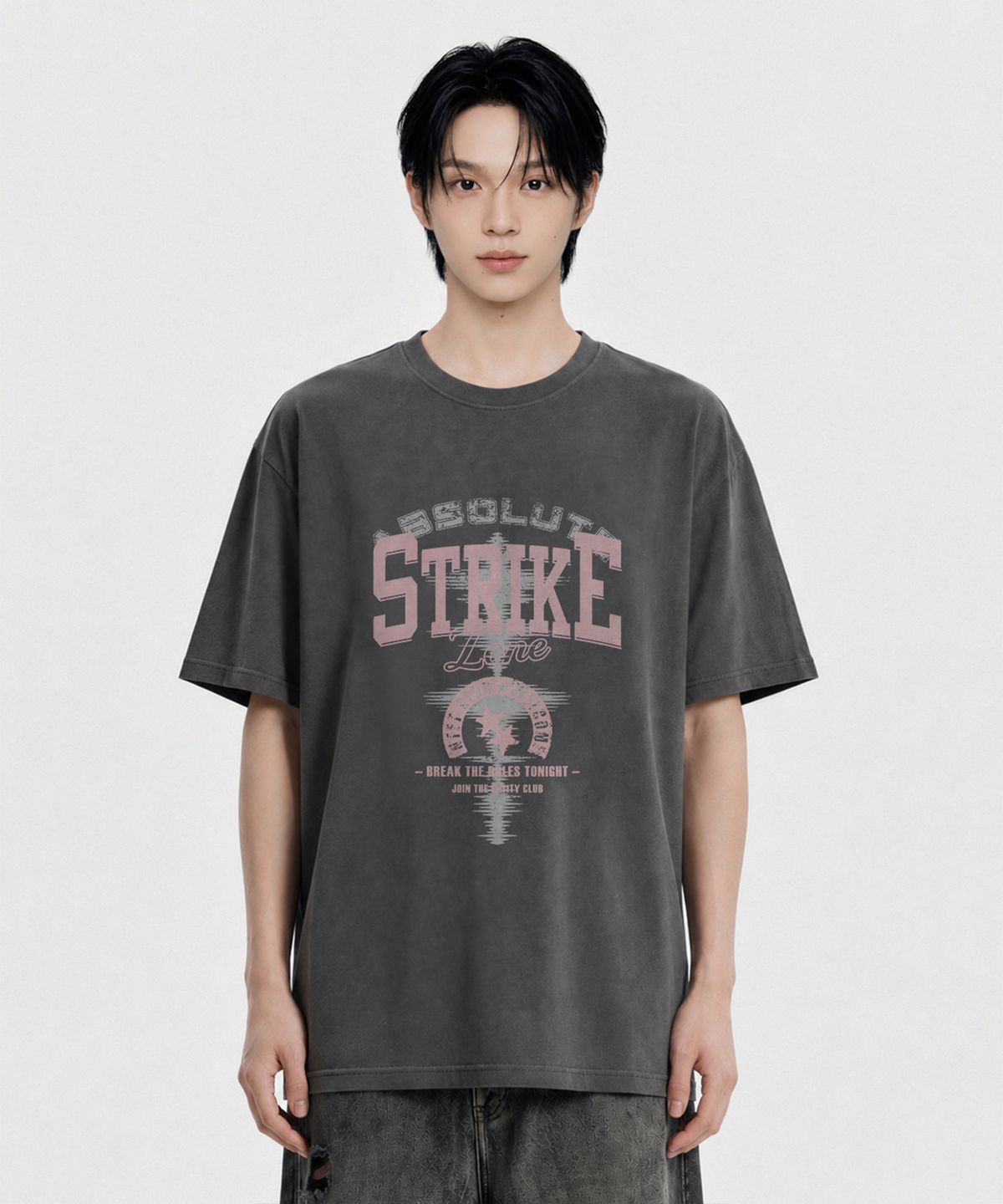 엔티이티(NTET) strike zone pigment-dyed short-sleeve t-shirt (3color)