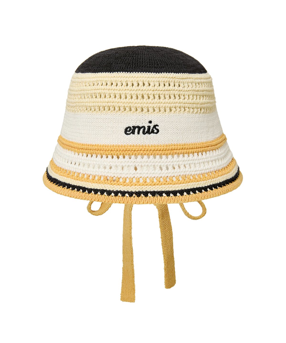 이미스(EMIS) STRIPE KNIT BONNET HAT-IVORY