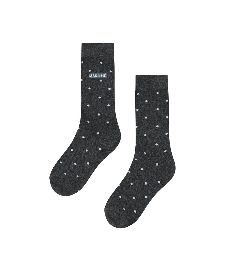 MINI POLKA DOT SOCKS charcoal