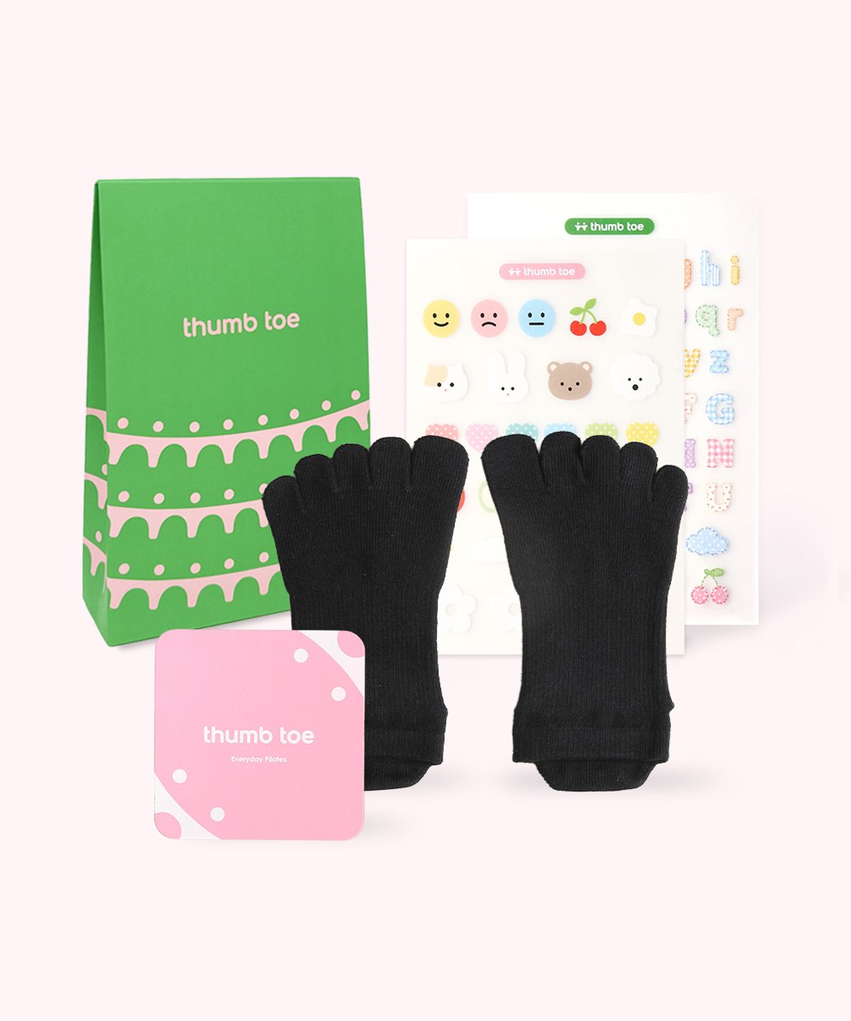 떰토(THUMBTOE) [DIY/선물포장] 떰토 커스텀 키트 필라테스 미끄럼방지 토삭스 양말