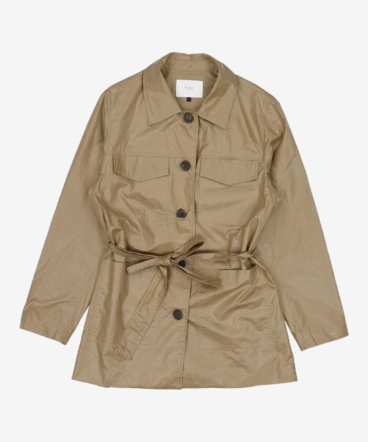 플랙(PLAC) WOMENS COATED BELT JACKET (PWON3JKL79W0E5) FREE