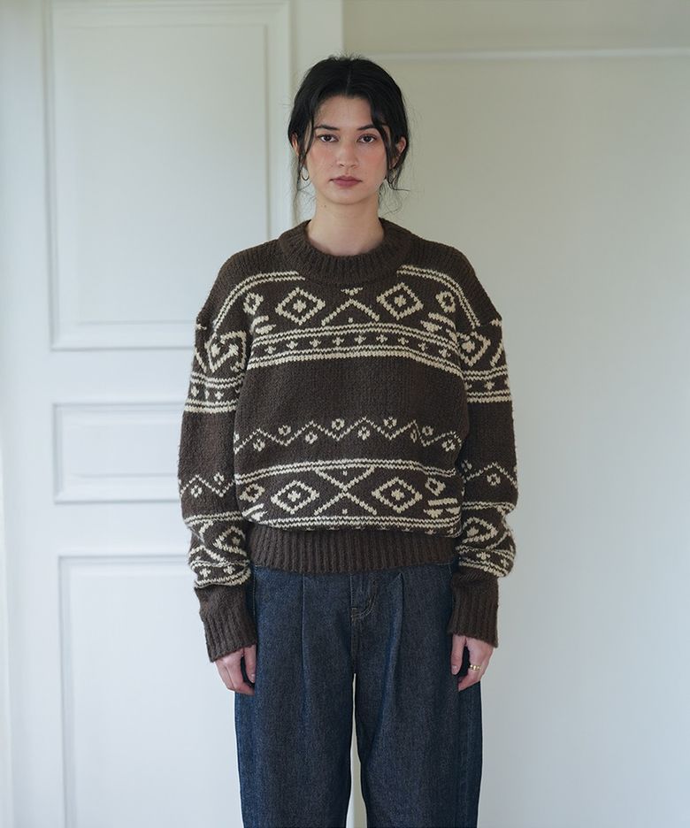 Nereudo Extra Fine Wool Knit (Brown)