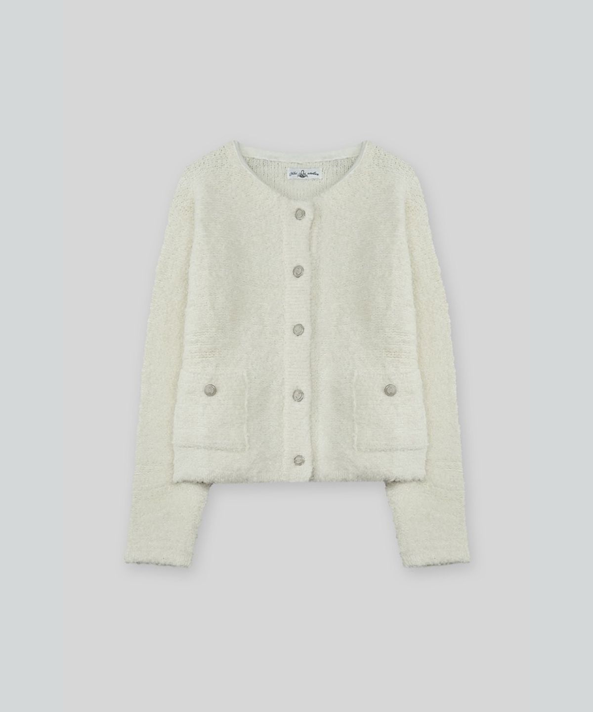 더밀루이(THEMILUI) Ring ring Labms Wool Cardigan (Ivory)