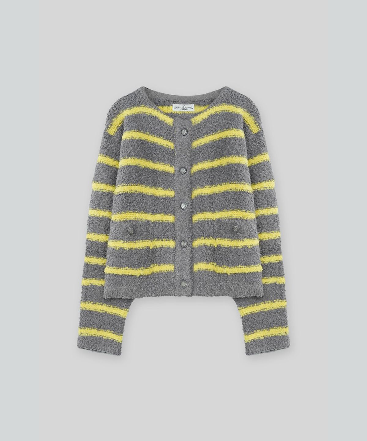 더밀루이(THEMILUI) Ring ring Labms Wool Cardigan (Gray)