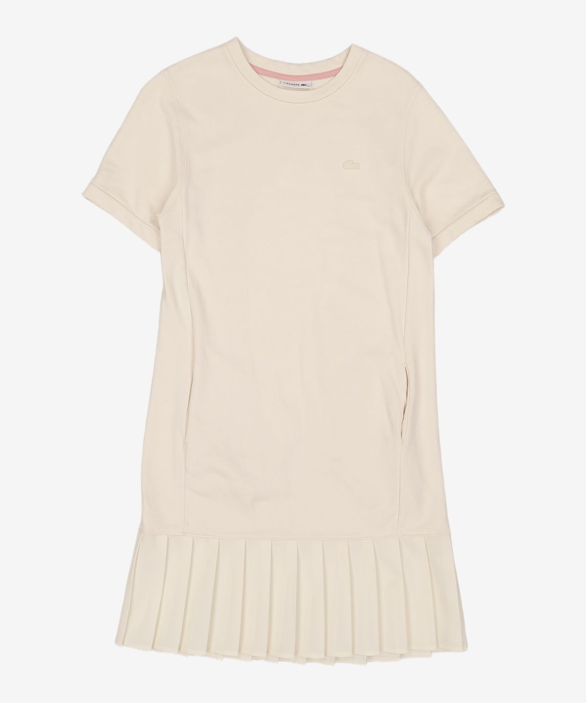 라코스테(LACOSTE) 여성 플리츠 반팔 원피스 EF201E-51G 056 36