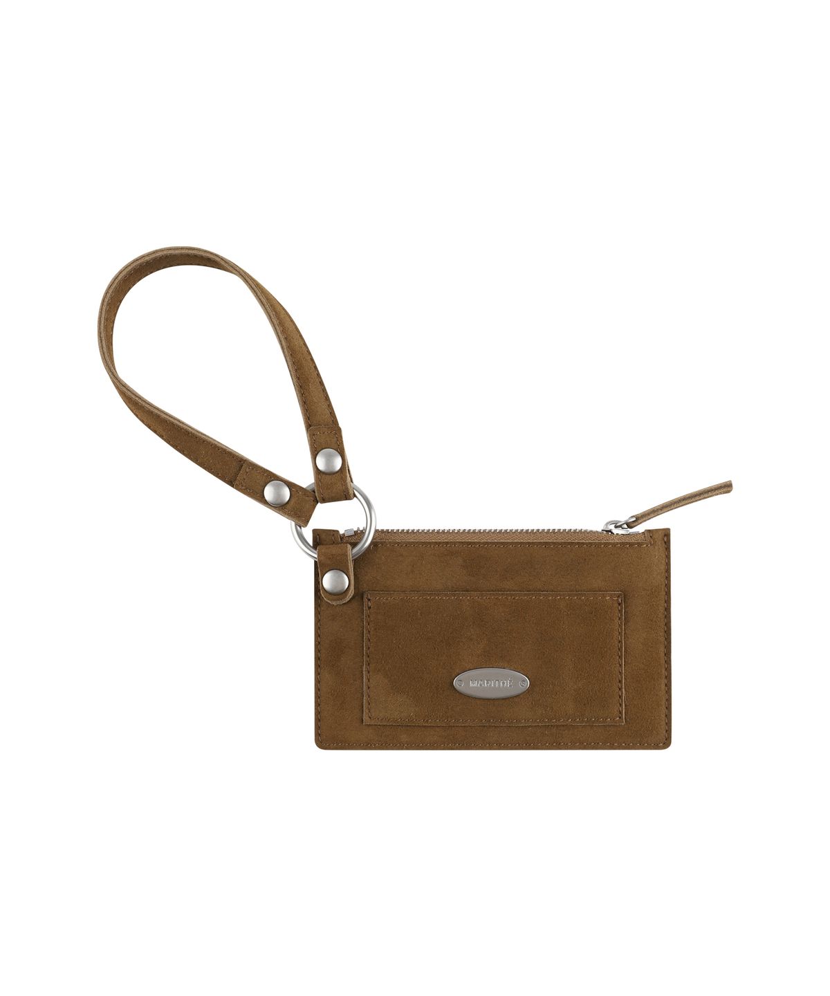 마리떼 프랑소와 저버(MARITHÉ + FRANҪOIS GIRBAUD) STRAP SNAP CARD WALLET brown
