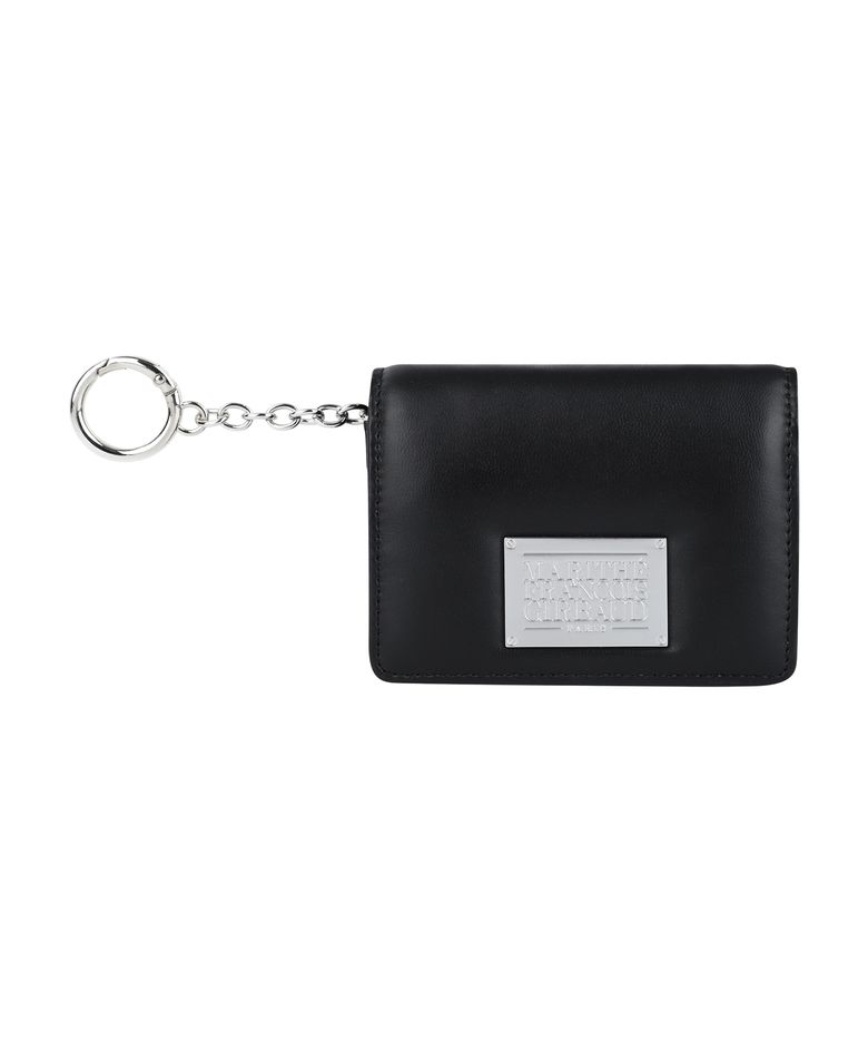 CLASSIC LOGO FLAP CARD WALLET black